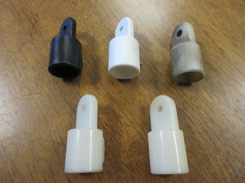 Lot of 5  7/8" tube eye end cap bimini top fitting
