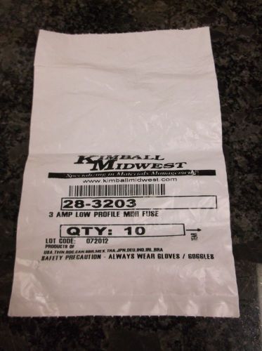 3 amp violet low profile mini fuse-(package of 10)