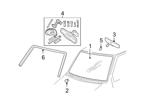 Ford oem windshield glass spacer 6c2z1503296a image 2