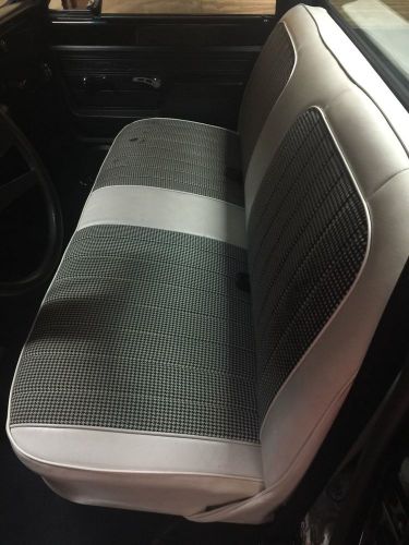 1960-1987 chevy pickup houndstooth front bench seat with frame
