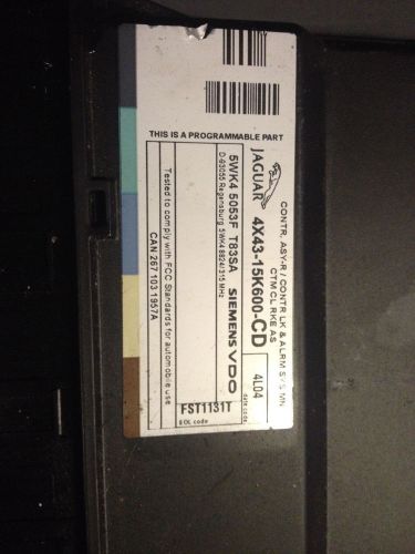 2004-2008 jaguar xtype theft/locking control unit computer 4x43-15k600-cd