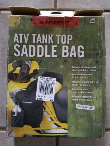 Stearns atv tank top saddle bag neoprene attachment black bottle holder