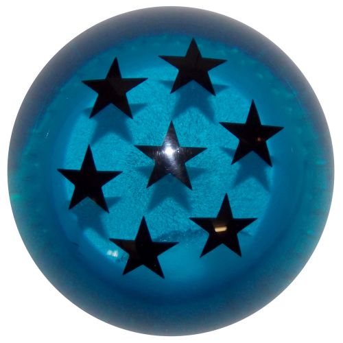 Blue dragon ball z shift knob black stars 3/8-24 thread u.s. made