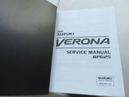 2005 suzuki verona rp625 service shop repair workshop oem manual factory binder