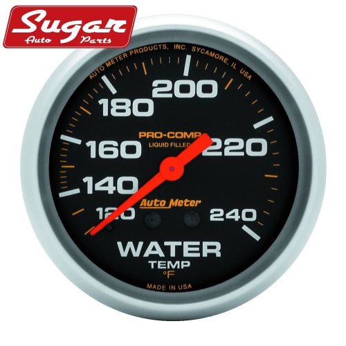 Autometer 5433 pro-comp liquid-filled mechanical water temperature gauge