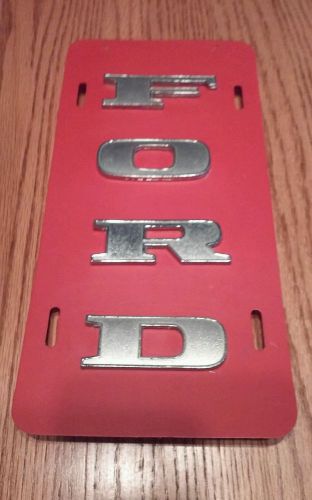 Ford block chrome letters~1 1/8" in height