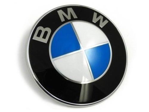 New bmw car emblem chrome front badge logo 82mm 2 pins for bmw hood/trunk oem