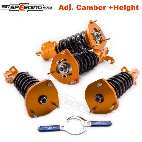 Coilover coil shock strut set for toyota corolla 88-99 e90 e100 e110 adj height
