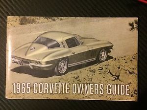 1965 corvette owners manual first edition-complete package
