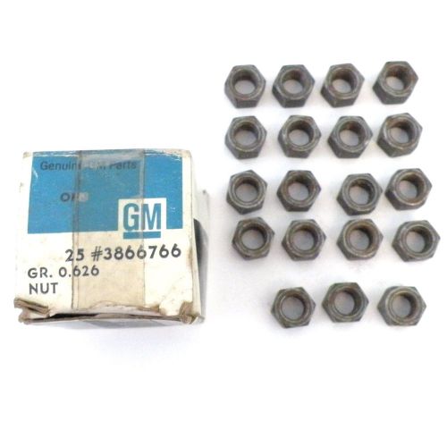 Nos 63-81 chevrolet corvette *box of 19* engine connecting rod nuts gm 3866766
