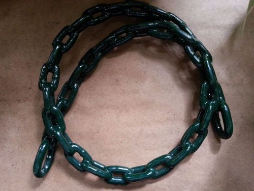 Forest green anchor chain 1/4'' x 4' vinyl coated greenfield boat anchoring usa