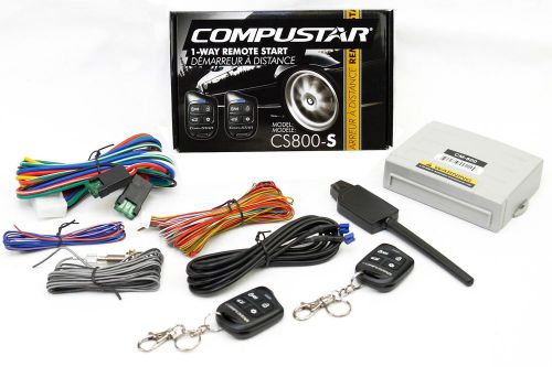 Compustar car auto remote start starter w\ keyless entry &amp; bypass module bundle