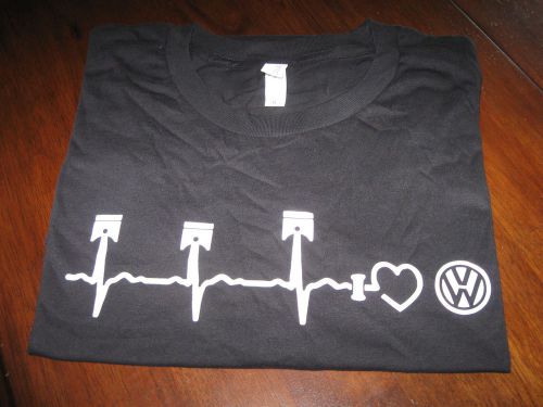Volkswagen vw piston heartbeat t-shirt s m l xl 2x 3x 4x gti