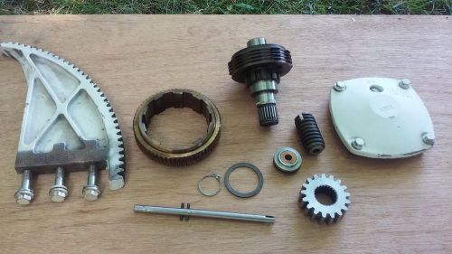 Omc stringer 400 800 tilt lift clutch worm gear set with cover and tilt gear