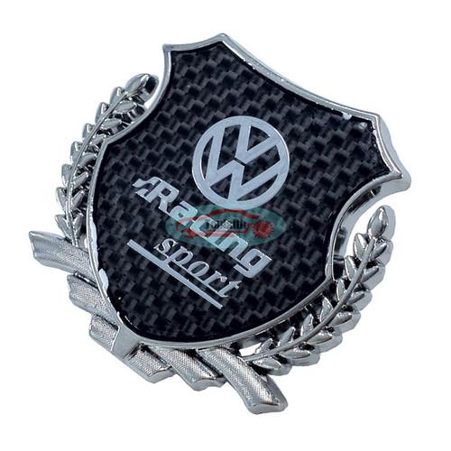 2pcs Carbon Fiber side silver emblem badge sticker for CC Beetle Eos Golf Jetta, US $12.90, image 4