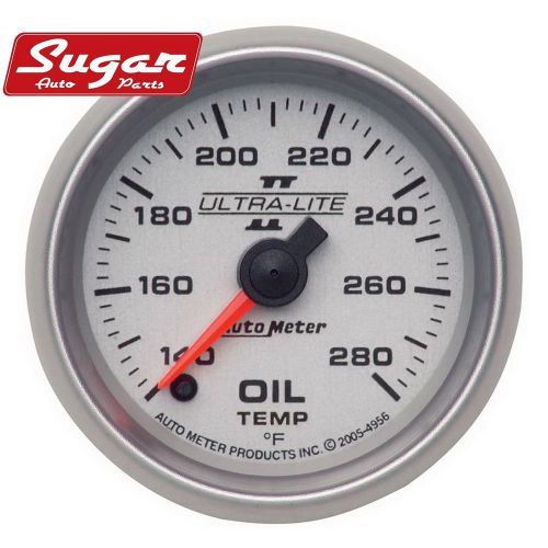 Autometer 4956 ultra-lite ii electric oil temperature gauge