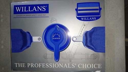 Willans harness slv632a4bkr 6 point with 3" shoulder, 2" laps. "silverstone" fia