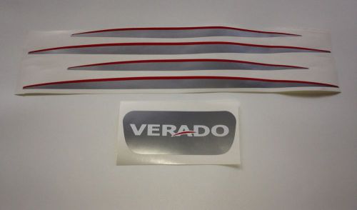 Mercury verado outboard decal stripes marine vinyl  this set 250 - 275 hp