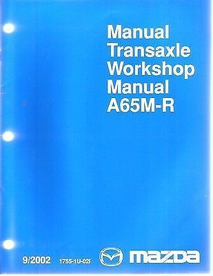 Mazda g65m-r manual transaxle repair manual thru 2002