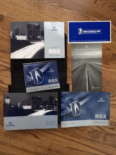 2004 acura rsx owner&#039;s manual - complete with leather case