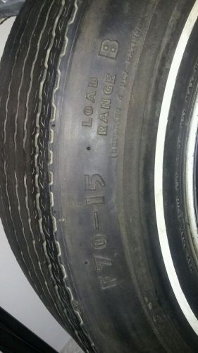 1968 corvette spare tire goodyear polyglas  widetread f70-15 ag rally wheel