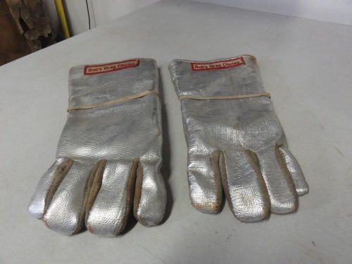 Vintage 60&#039;s bob&#039;s drag chutes fire proof foil gloves simpson nitro gasser nhra
