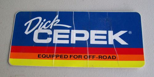 Vintage dick cepek decal #3 sticker off road 4x4 truck kc score