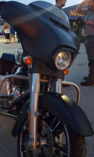 Ciro lighted black faring intake vent accent for harley motorcycles