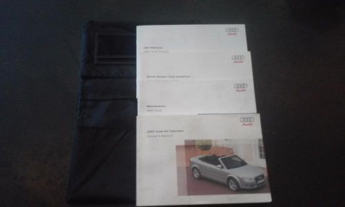 Audi a4 cabriolet owner&#039;s manual 2007