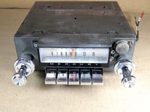 1966 mercury parklane factory fader am radio - serviced -  plays good!!