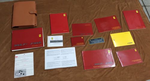 1999 ferrari f355 355f1 fiorano owners manual set pouch