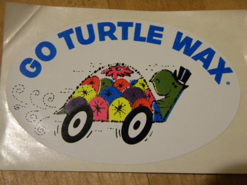 Go turtle wax sticker decal for automobile waxing cleaning