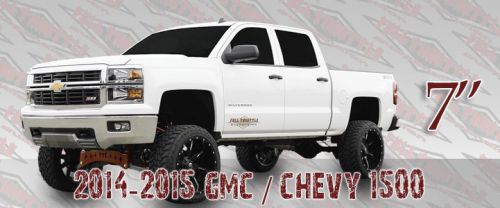 2014 2015 gmc chevy 7-9&#034; suspension lift 2wd steel suspension full throttle