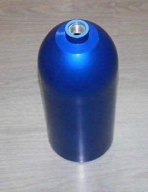 New  nitrous bottle 10 lb. blue