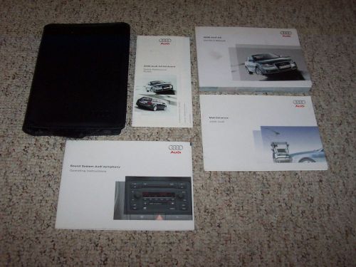 2006 audi a4 sedan factory owner manual user guide quattro cvt 2.0t 3.2 awd