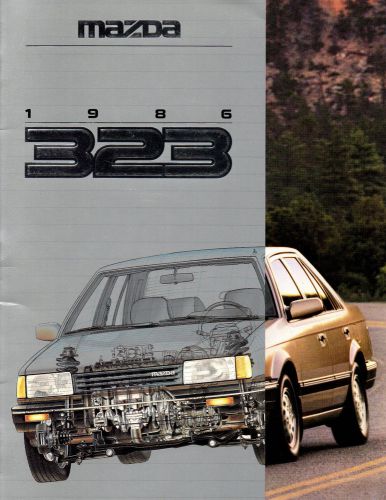 1986 mazda 323 sales brochure - near mint condition!