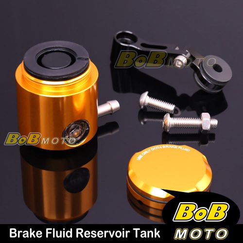 For suzuki gsxr 750 99 00 01 02-13 gold cnc front brake cylinder fluid oil tank