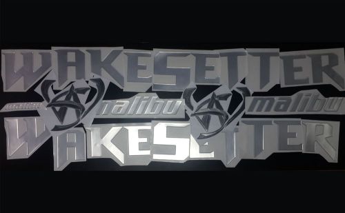 Malibu wakesetter boat emblem 100" stickers set