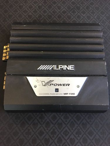 Alpine mrp-f240 4-channel car amplifier 40 watts rms x4  amp old school