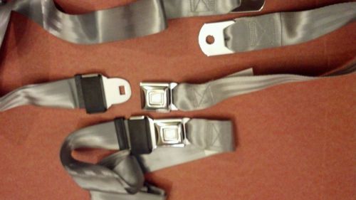 Camaro chevelle buick skylark el camino impala ss biscayne seat lap belts grey