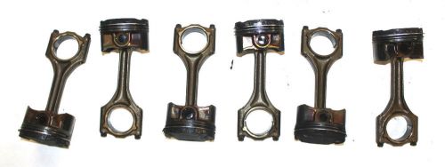 Bmw oem e36 e39 e46 z3 m52b25 2.5l pistons &amp; connecting rods m52tu m52 full set