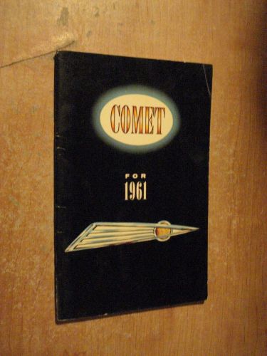 1961 mercury comet owners manual original glove box nr
