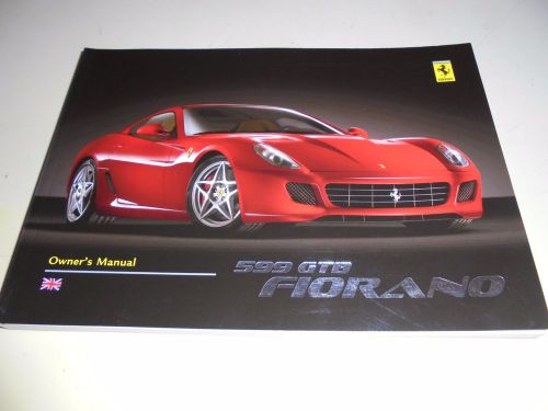 Ferrari 599gtb fiorano owner&#034;s manual