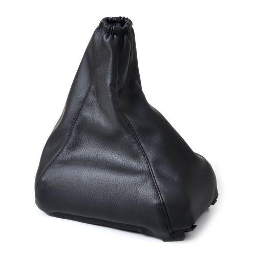 Black pu leather gear boot gaiter cover fit 2004-08 vauxhall / opel astra mk5 h