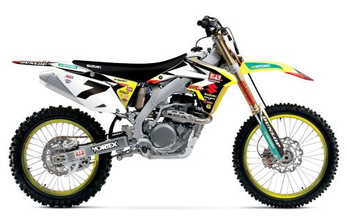 Team yoshimura suzuki rmz450 graphics kit  (08-16) n40-4674 w/ white backgrounds