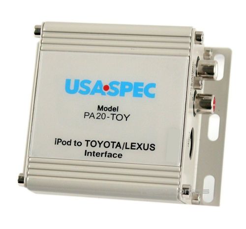 Pa20-toy usa spec - ipod/iphone and auxiliary audio input interface
