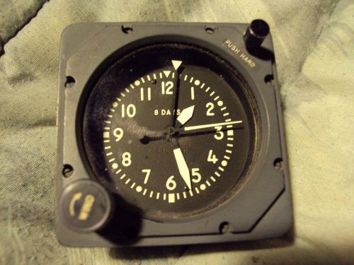 Military aircraft 8 days clock stop/go switch manual wind 5-pin cable connection