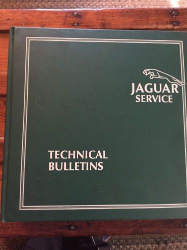Jaguar service technical bulletins binder