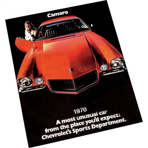 Camaro color sales brochure, 1970