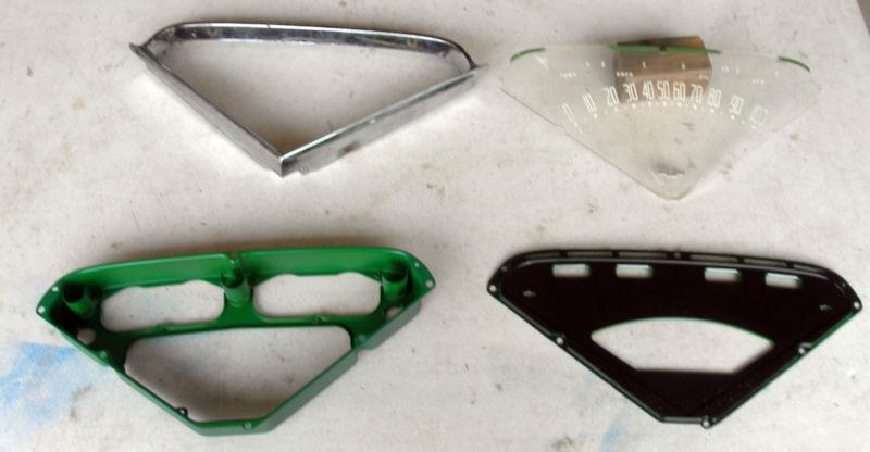 55 56 57 58 59 chevy truck  instrument cluster bezel, faceplate & housings